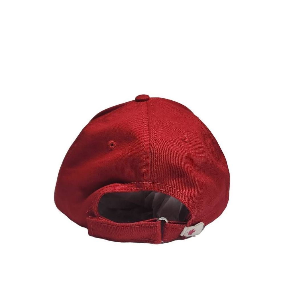 Canada Mens Hat‎ Cap Strap Back One Size Red Loop Hook Casual Outdoors - Picture 6 of 10
